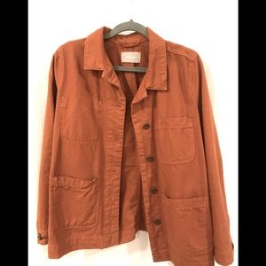 Everlane women’s large rust denim work jacket